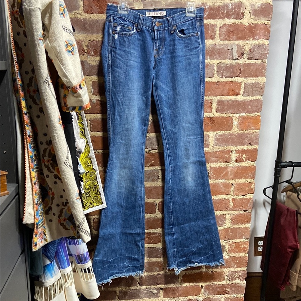 J Brand Blue Flare & Wide Leg Jeans